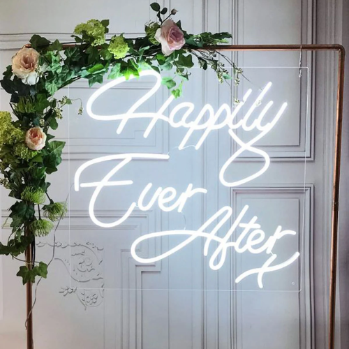 LED NEON SKILT HAPPILY EVER AFTER